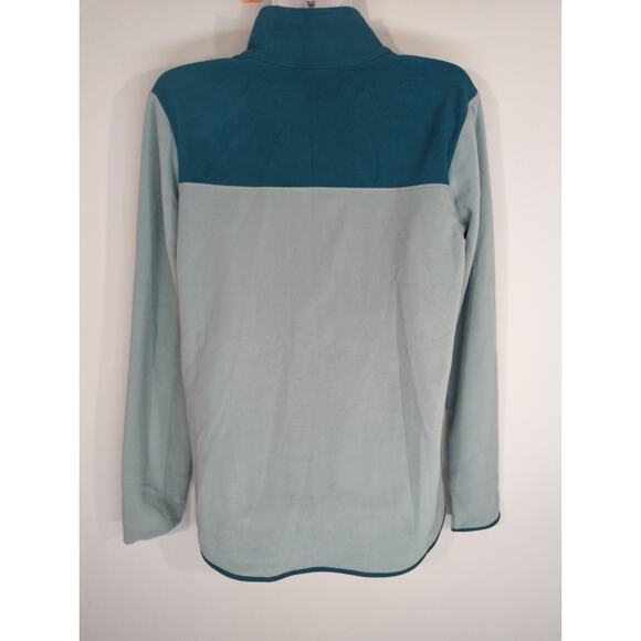 The North Face TKA Glacier 1/4 Zip Pullover Teal & Gray Sweater Women's Large - Picture 4 of 7